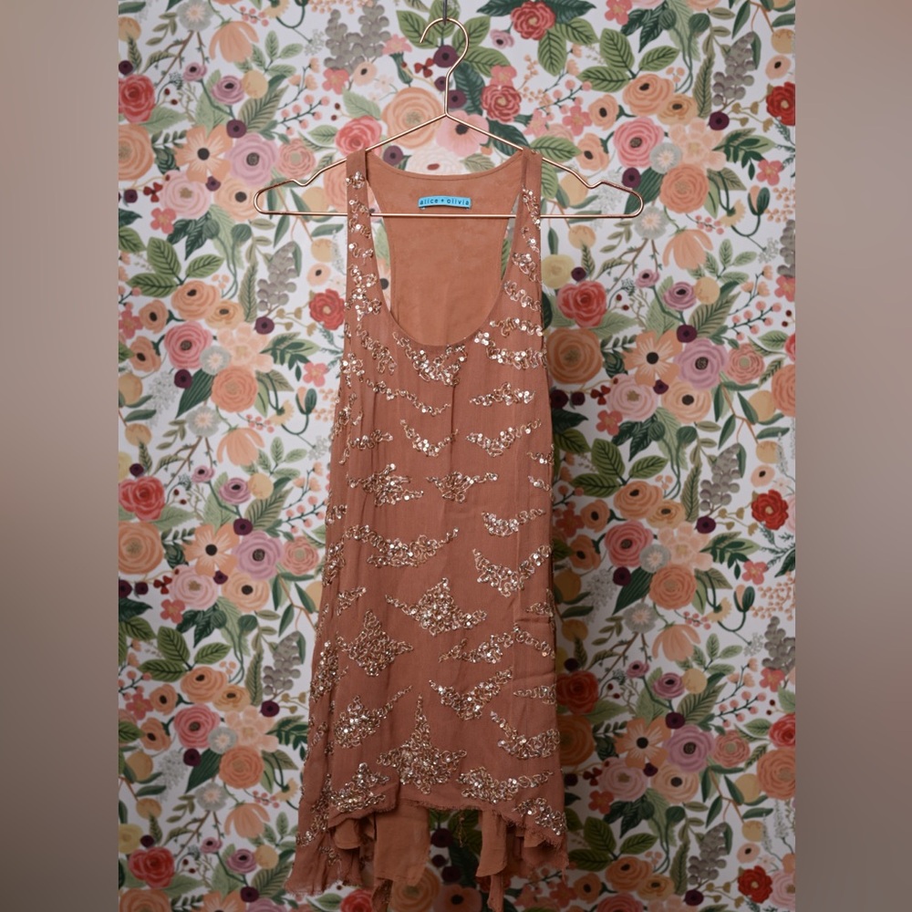 Alice & Olivia flowy sequin tunic 2009!